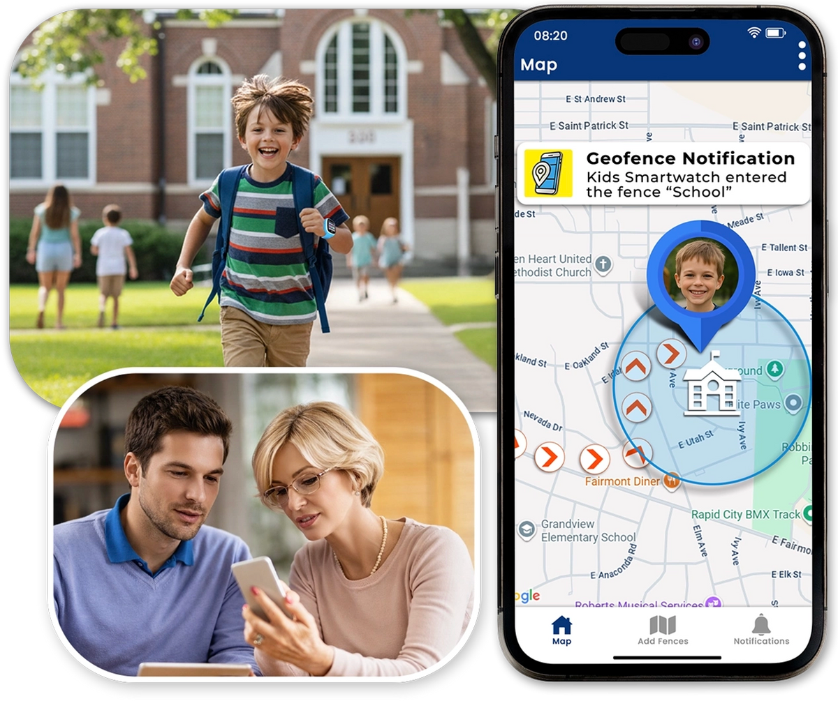 You get notified with their location