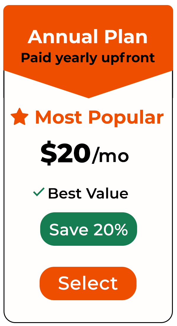Website Seniors Annual Plan