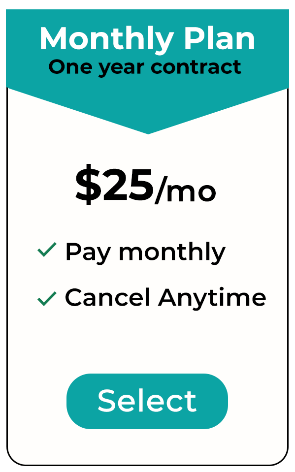 Website Seniors Monthly Plan