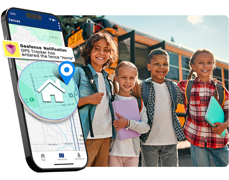 Real-time child tracking GPS with emergency alert and no internet risk