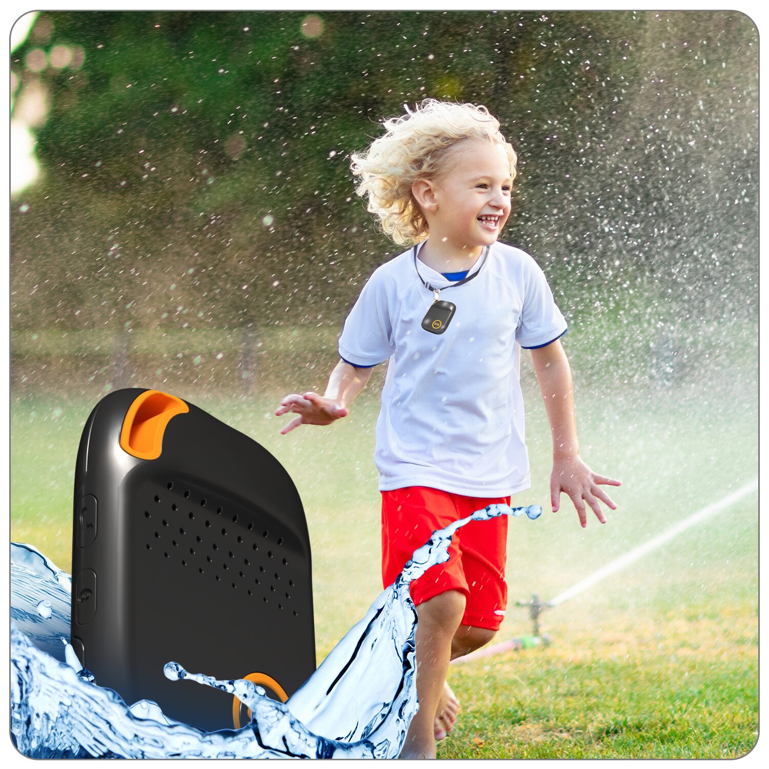 Durable Design IP67 Waterproof Kids GPS Tracker by SecuLife