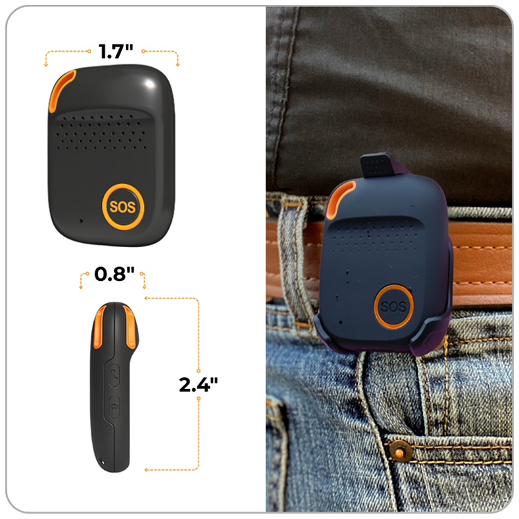 SecuLife ES4 GPS tracker size and dimensions in inches