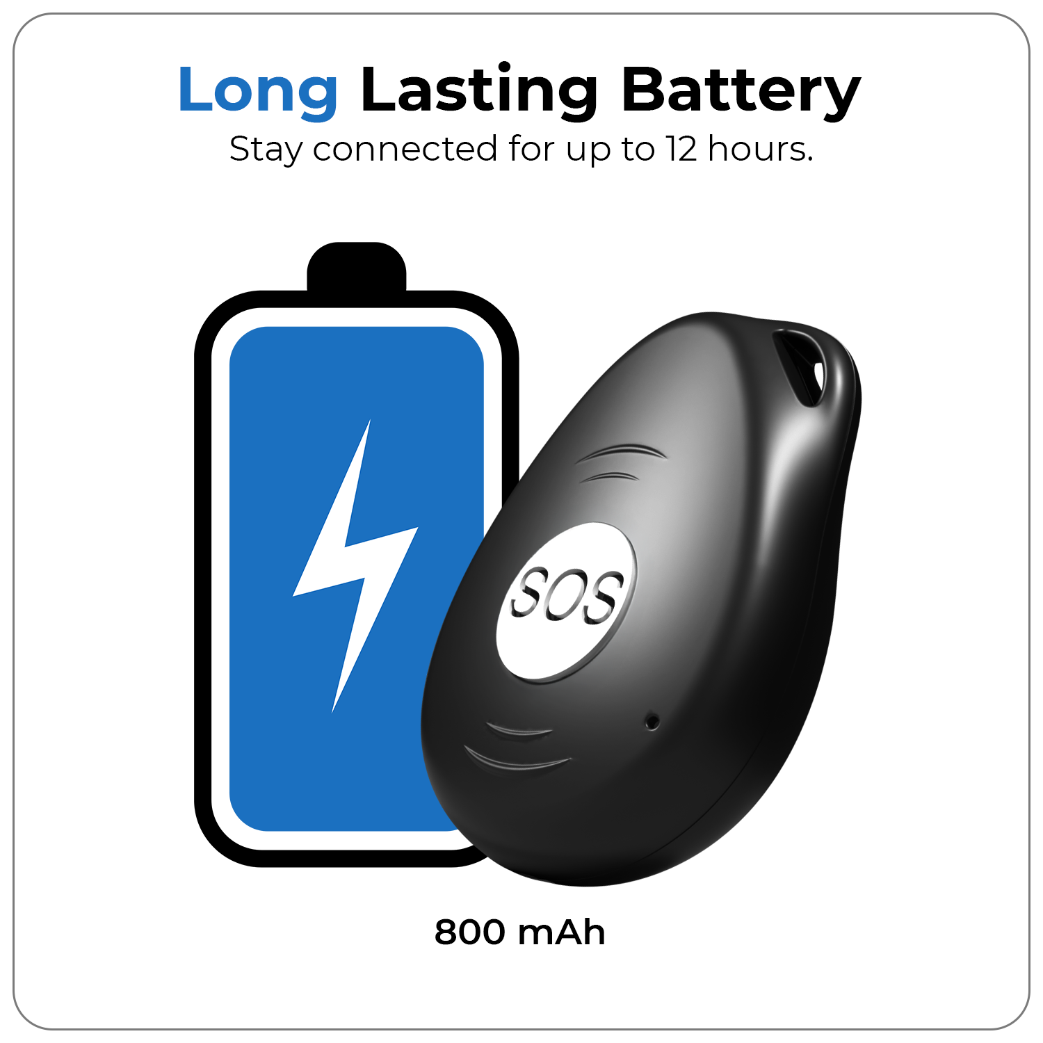 SecuLife ES7 Senior Tracker with Long-Lasting Rechargeable Battery for 24/7 Safety