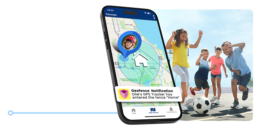Geofencing Safety Zones for Kids GPS Tracking by SecuLife
