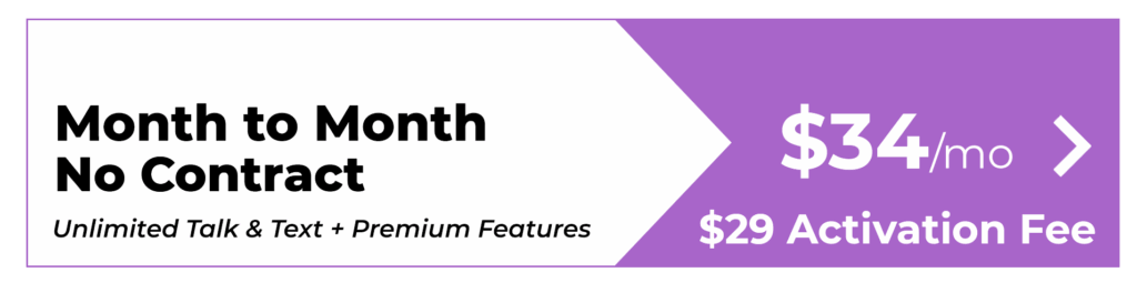 SecuLife senior mobile device plan — $34/month, no contract