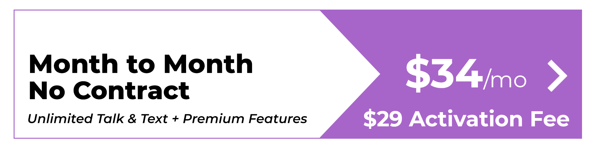 SecuLife senior mobile device plan — $34/month, no contract