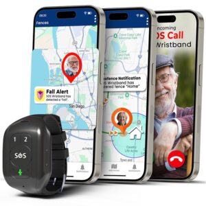 SecuLife Guardian SOS Wristband with Fall Detection for Seniors