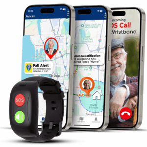 SecuLife Guardian SOS Wristband with Fall Detection for Seniors