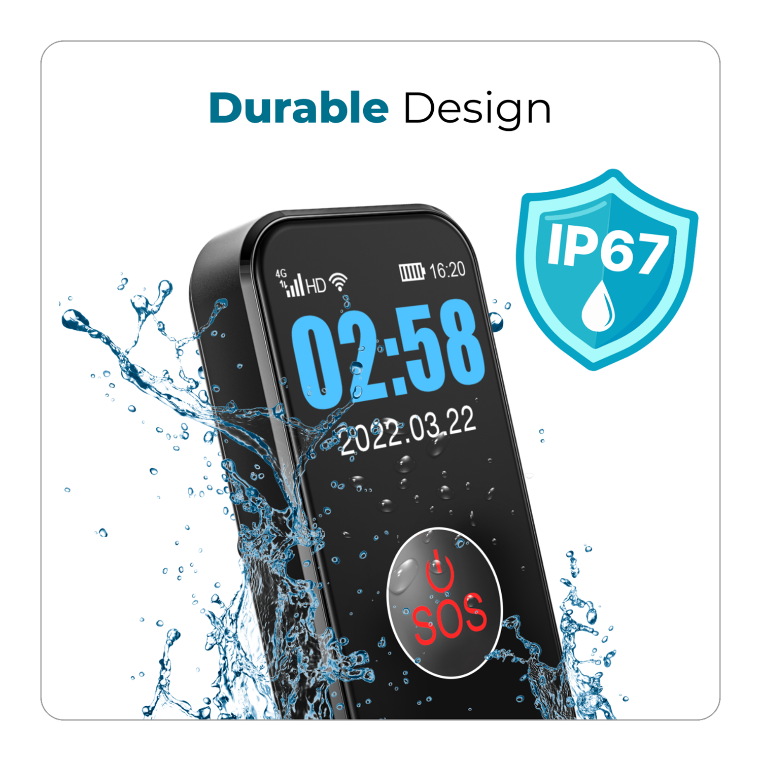 Durable IP Rated Waterproof Medical Pendant