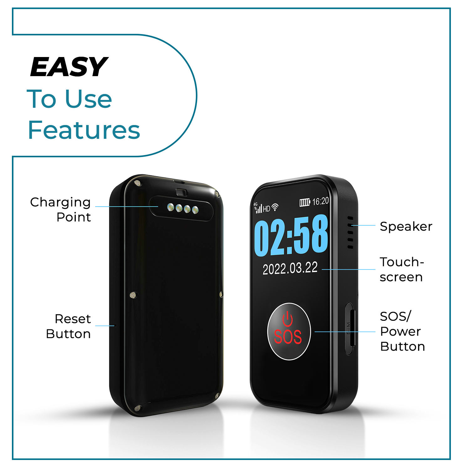 SecuLife Wearable Life Alert Medical Pendant | SecuLife, image size:1500x1500