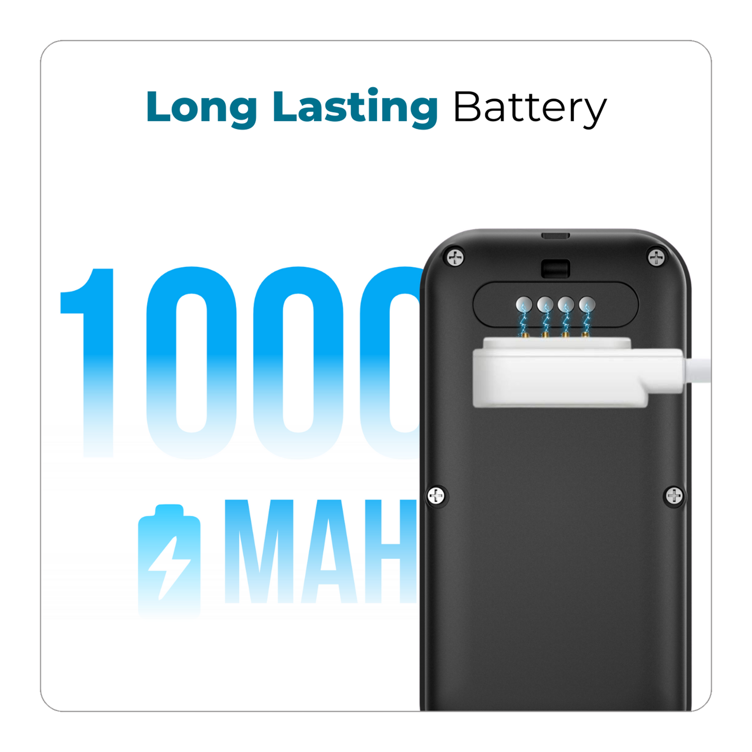 Long-Lasting 1000mAh Battery in SecuLife S8 Pendant