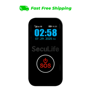 Compact Durable SecuLife S8 Medical Pendant with Fall Detection & SOS Button
