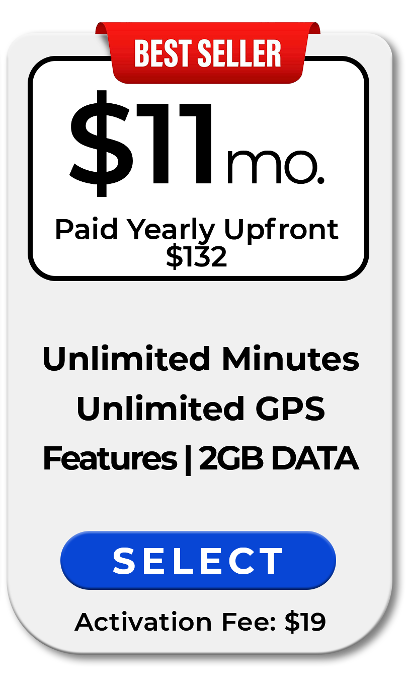 Seculife kids smartwatch best seller yearly service plan $11 per month with unlimited GPS tracking, SOS emergency alerts, parental monitoring mobile app and budget alternative to Gabb TickTalk Cosmo Bark Garmin Gizmo kids watches